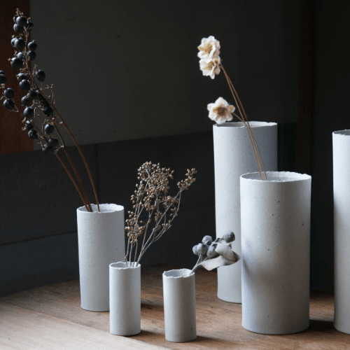 Yamatsu - Ground vase L 300 ~crunch~ - Wecreate Japan