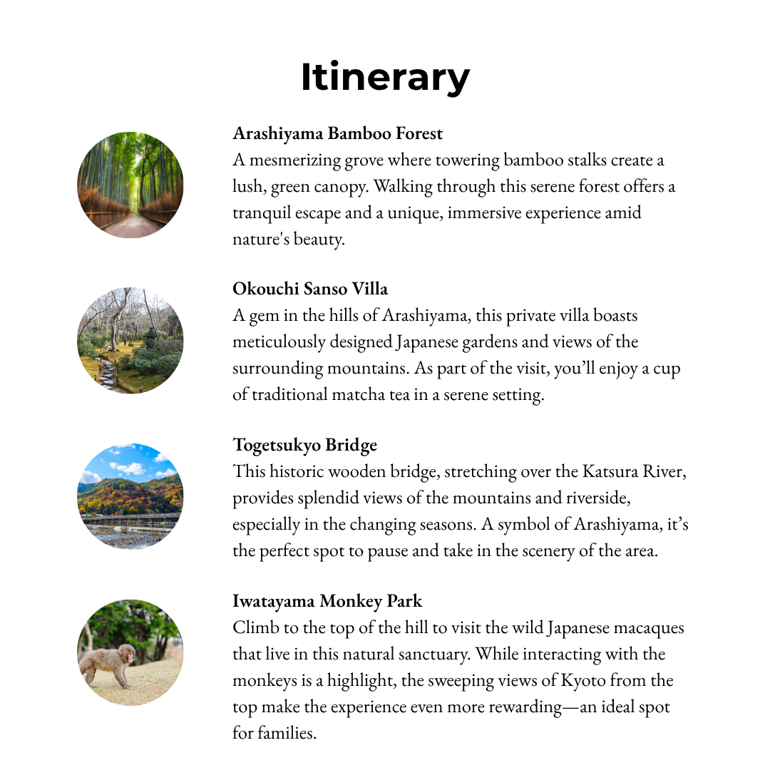 Tours in Kyoto - The Secrets of Arashiyama