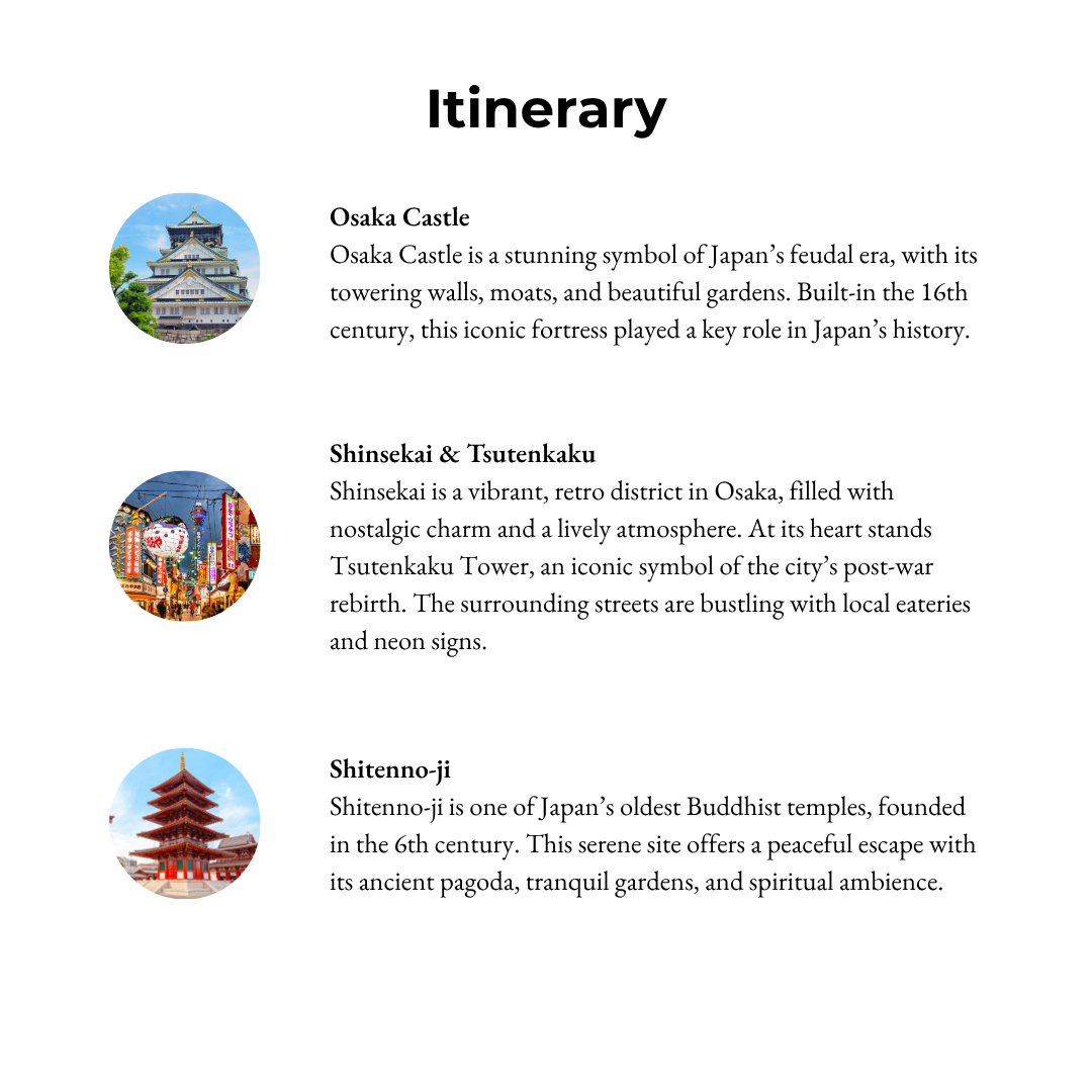 Tours in Osaka - A Journey Through Time