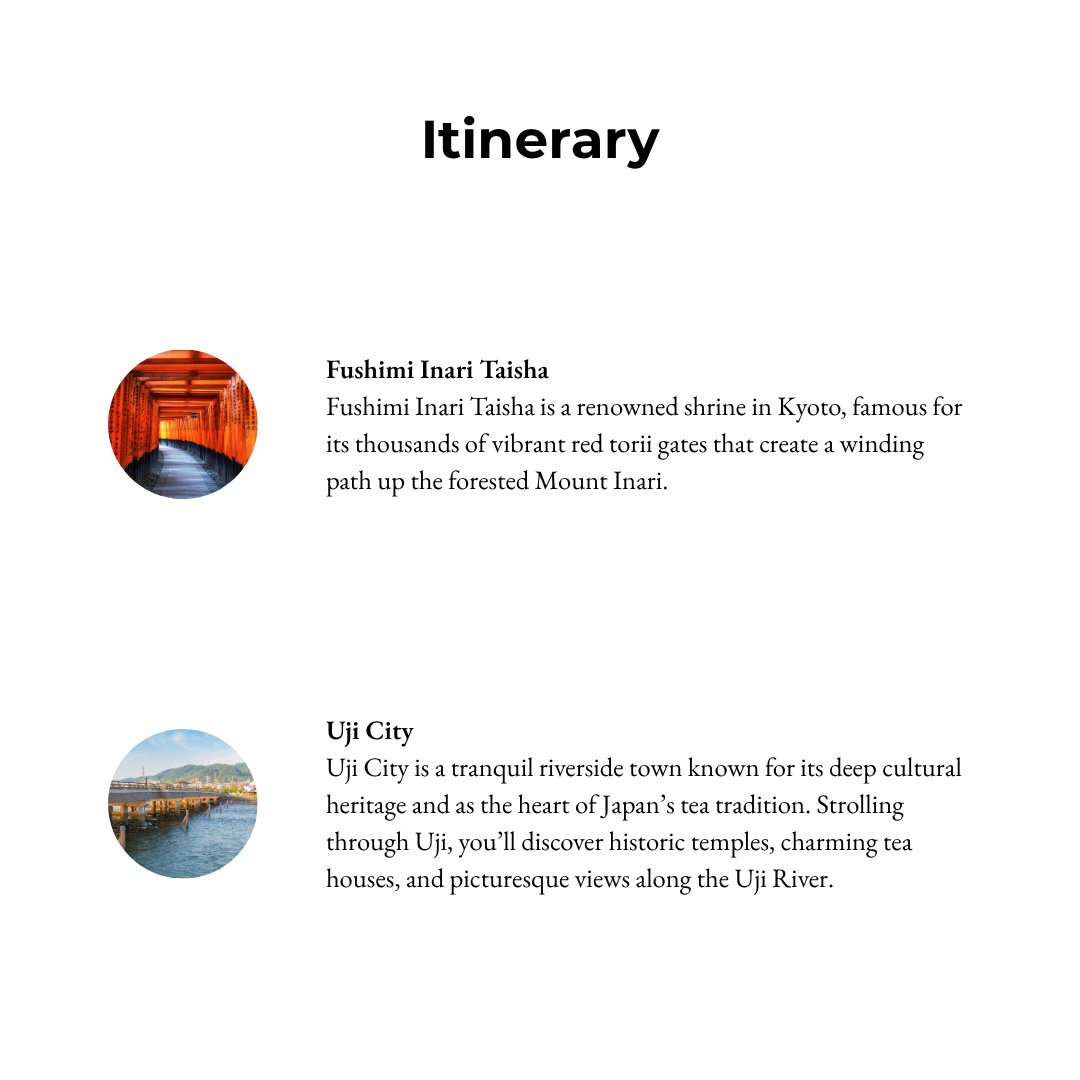 Tours in Kyoto - Fushimi Inari and the Serenity of Uji