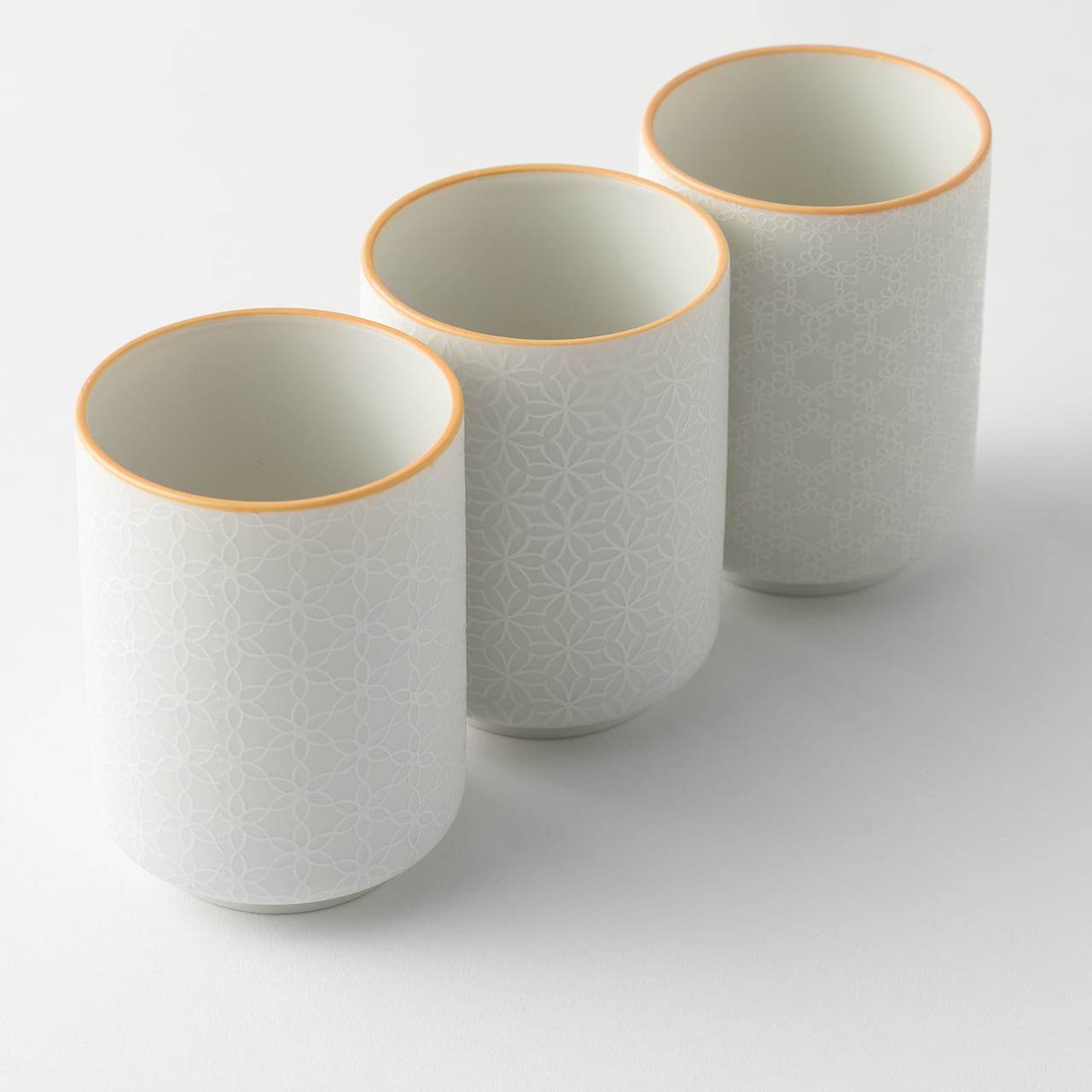 Yamatsu - Spring flowers white teacup - Wecreate Japan