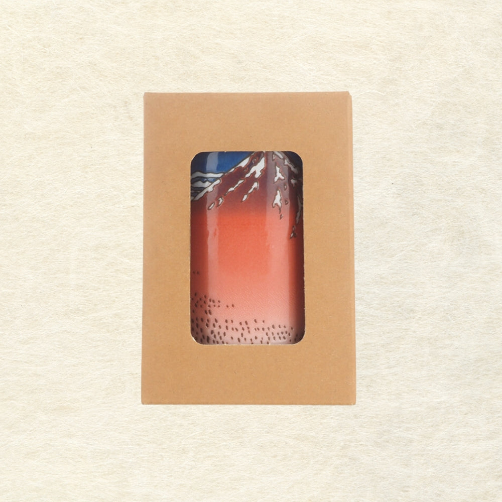 Hokusai Red Fuji - Mino ware