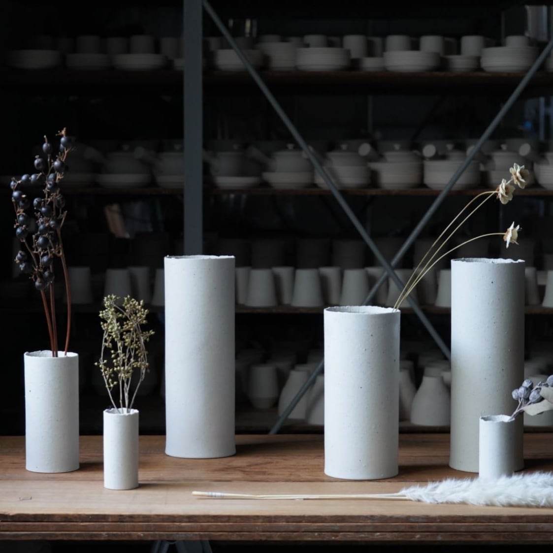 Yamatsu - Ground vase L 250 ~crunch~ - Wecreate Japan