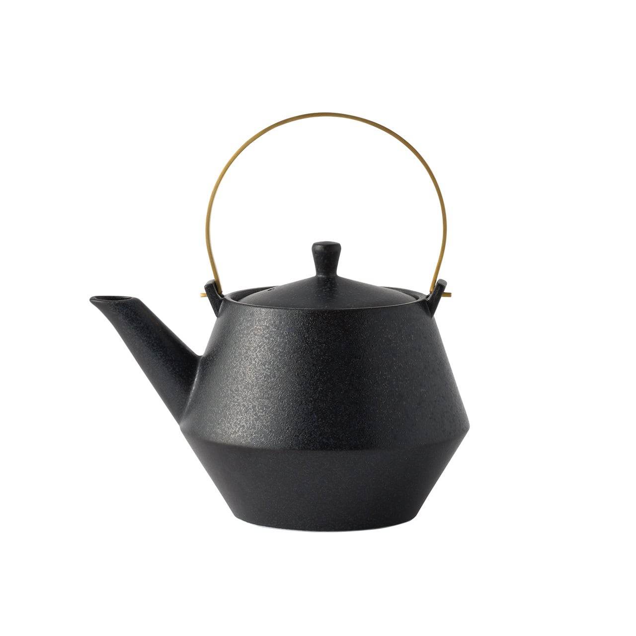Yamatsu - Frustum clay pot (black glaze) - Wecreate Japan