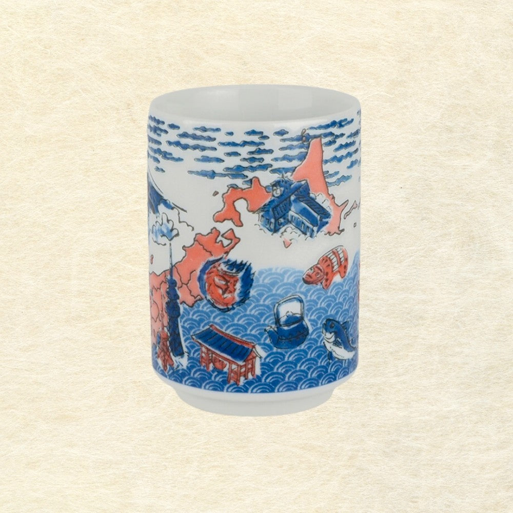 Japan Map Cup - Mino Ware