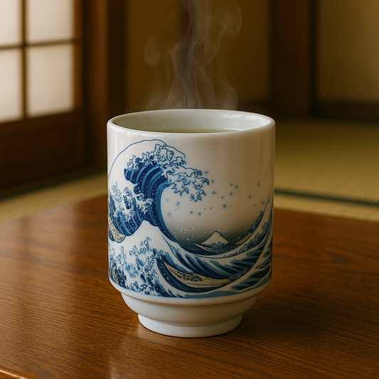 Hokusai Wave Fuji Cup - Mino Ware