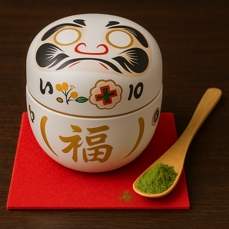 White Daruma - Matcha