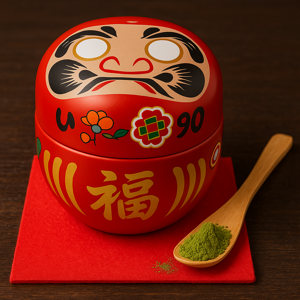 Red Daruma - Matcha